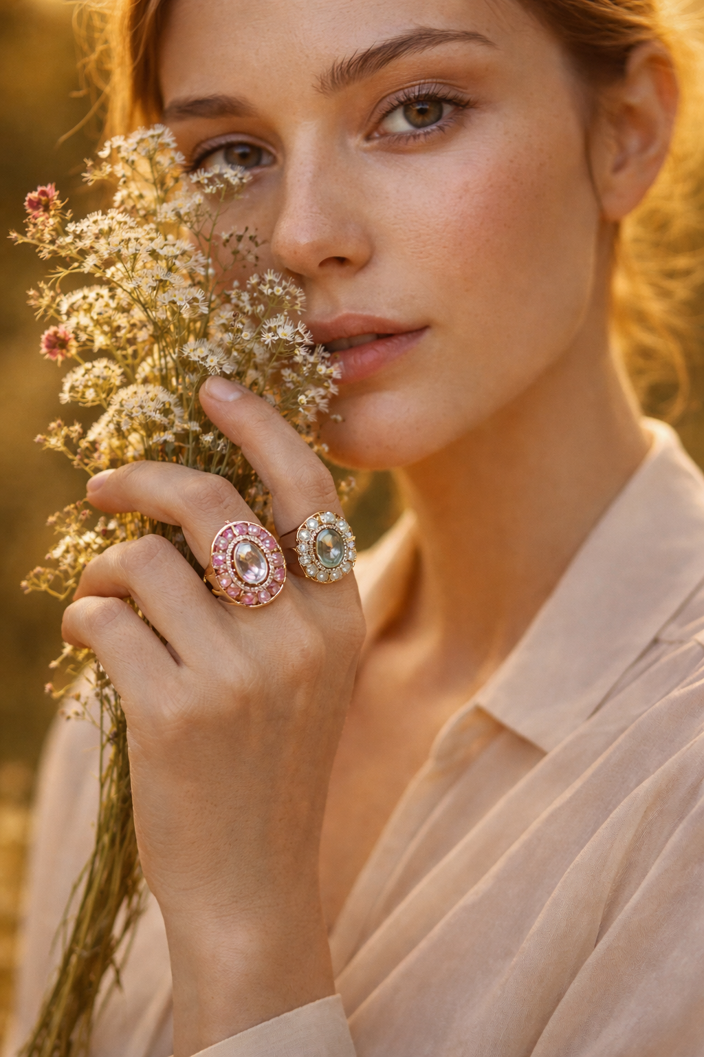 Noor-e-Gul Kundan Statement Ring