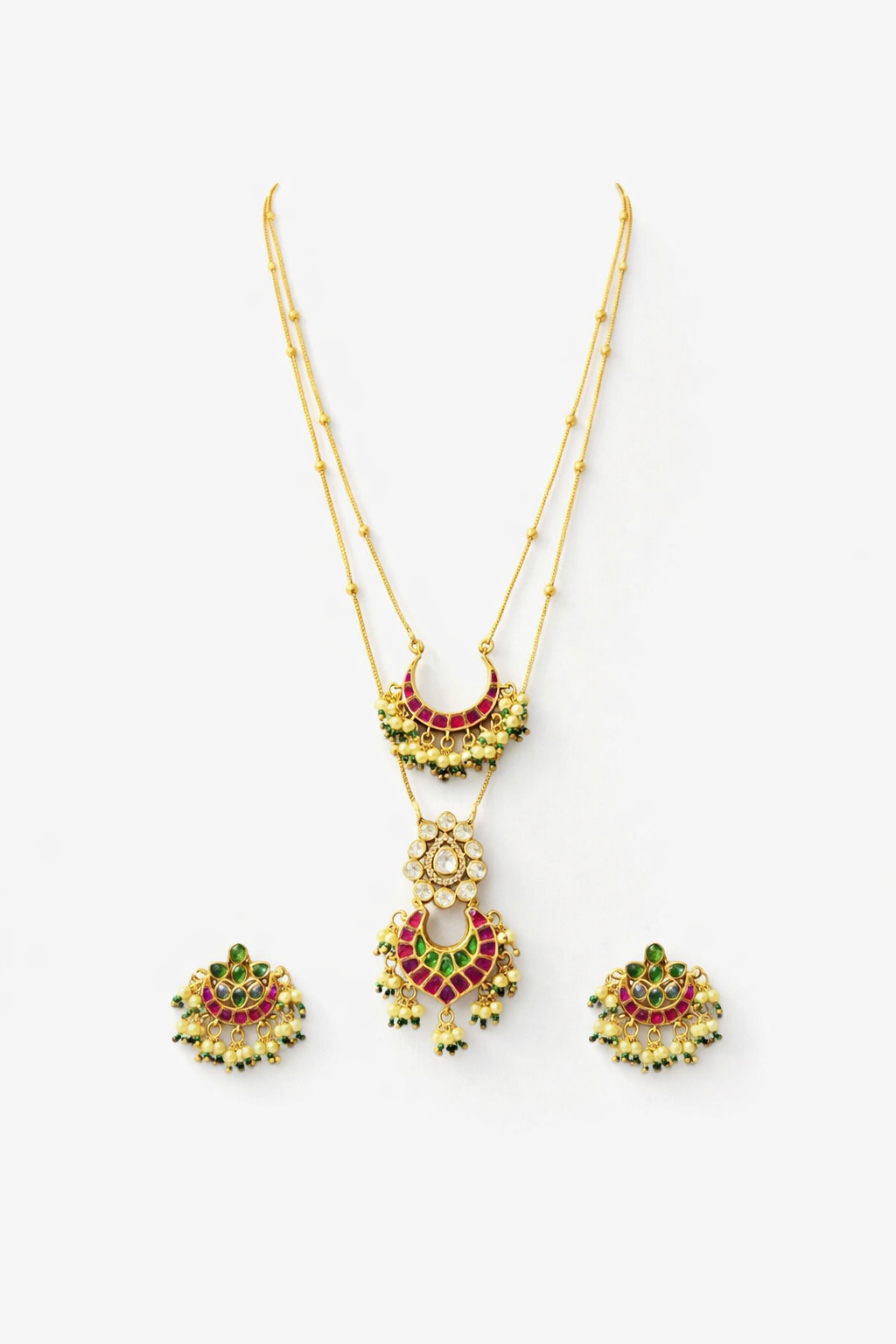 Chandrakala Jadau Kundan necklace